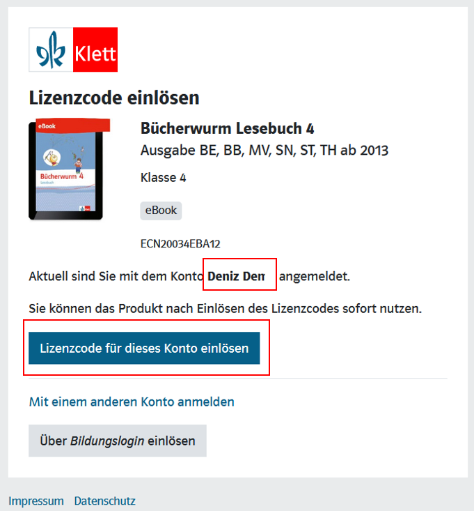 Lizenz in diesem Kopnto einlösen.png