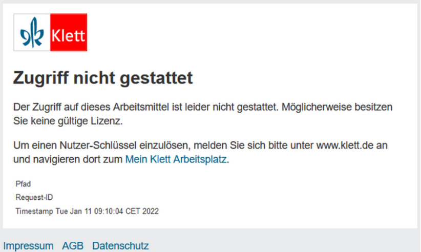 ZUGRIFF NICHT ERLAUBT visual data 7
