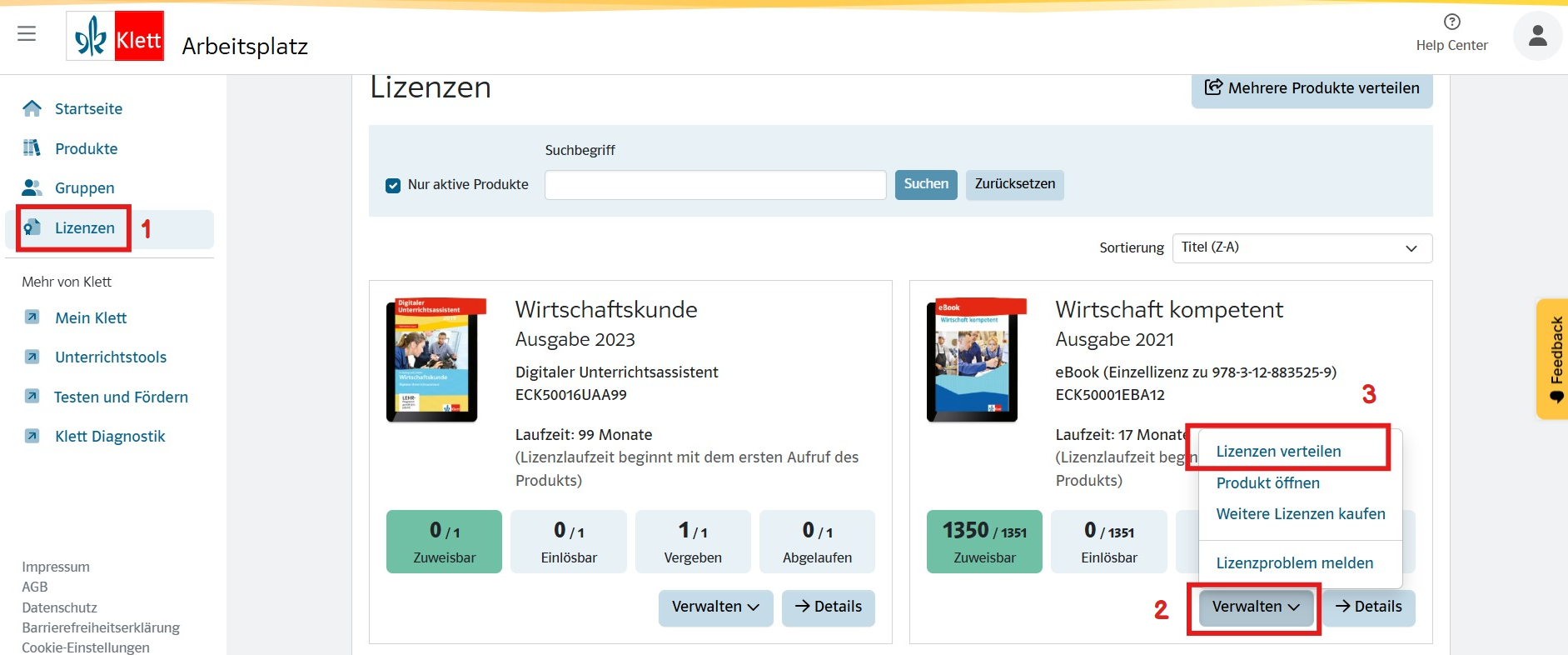 Illustration der beschriebenen Schritte - Screenshot 1