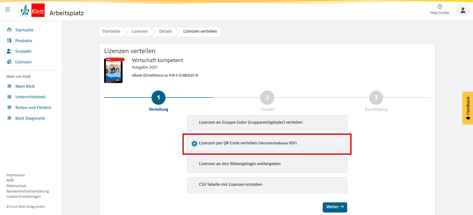 Illustration der beschriebenen Schritte - Screenshot 2