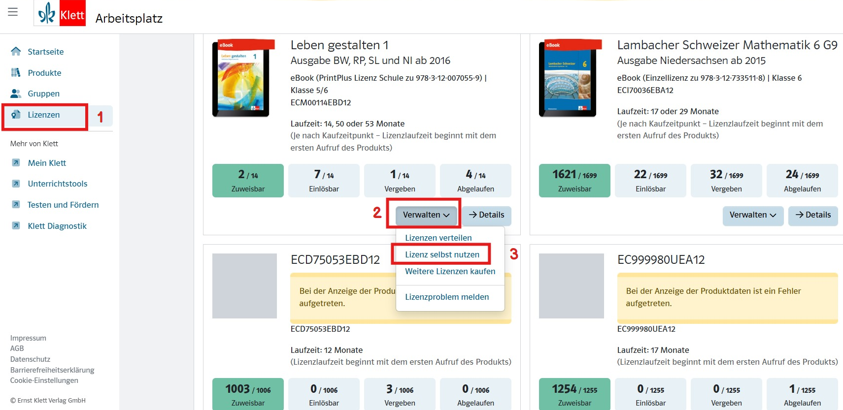 Illustration der beschriebenen Schritte