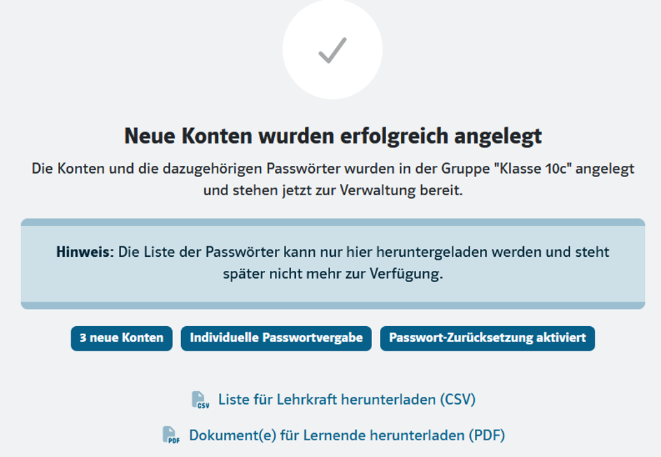 Darstellung der zuvor erläuterten Schritte